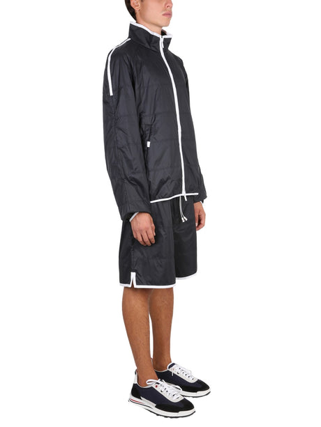 THOM BROWNE Ripstop High Neck Sports Jacket for Men