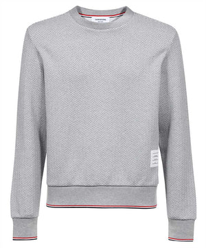 THOM BROWNE Men's Grey Crew-Neck Sweatshirt for FW22