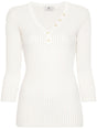 ELISABETTA FRANCHI Chic Ribbed Knit Jumper for Women