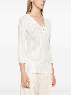 ELISABETTA FRANCHI Chic Ribbed Knit Jumper for Women