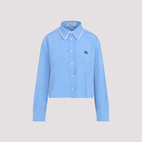 MIU MIU Cotton Shirt for Women - SS25 Collection