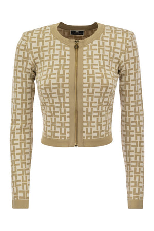 ELISABETTA FRANCHI Chic Cropped Mini Cardigan