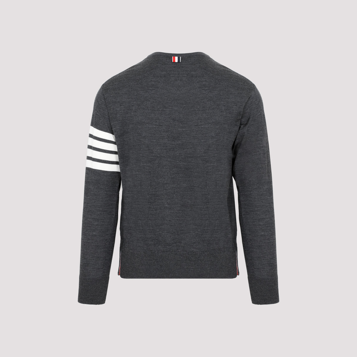 THOM BROWNE Men's Grey Wool Pullover for SS24