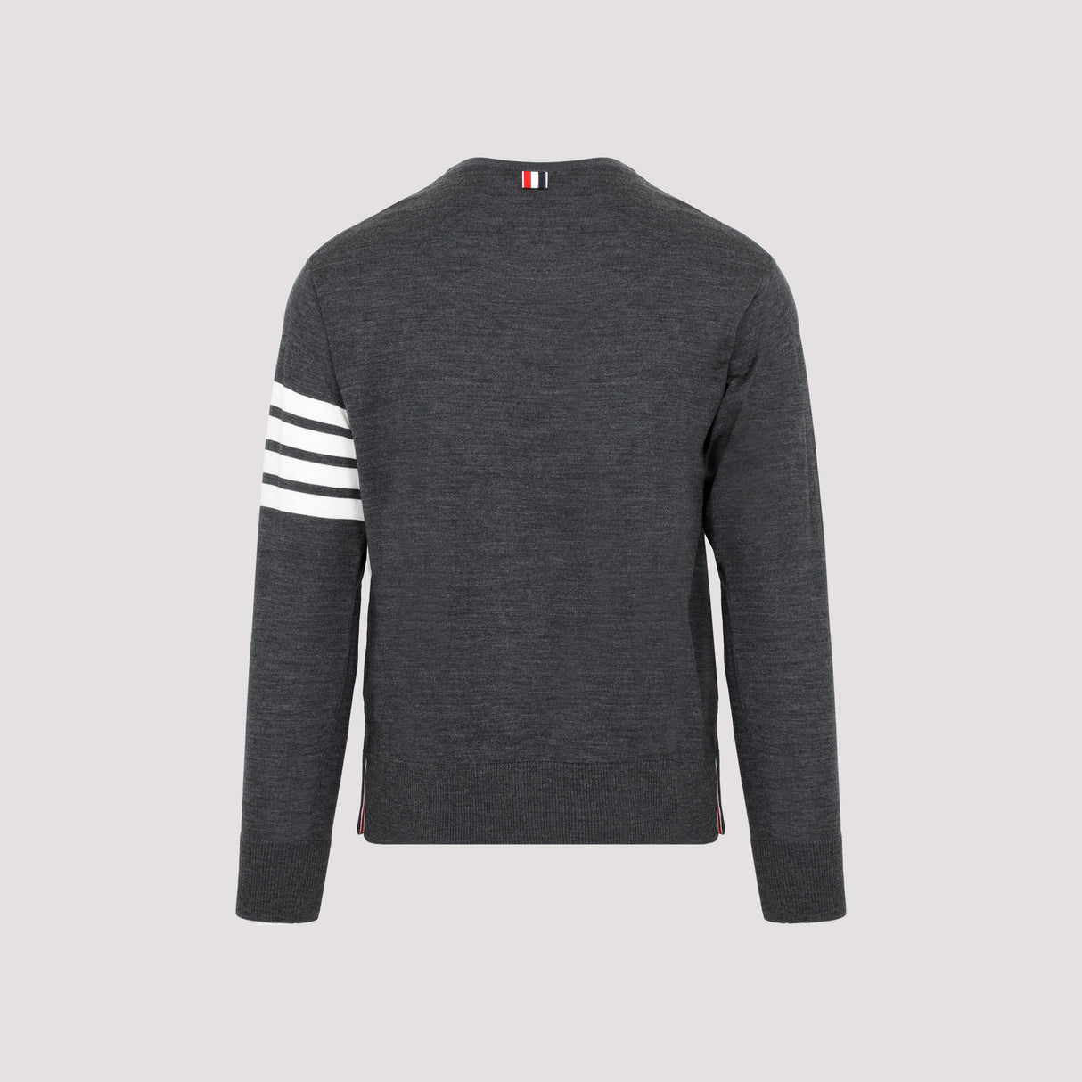 THOM BROWNE Lightweight 4-Bar Crewneck Pullover - Size 3