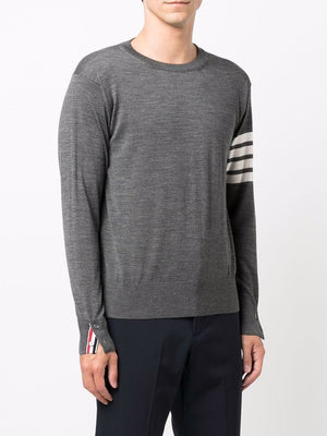 THOM BROWNE 24FW Men's Grey Tunic Sweatshirt