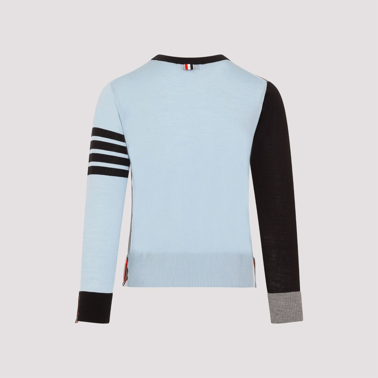 THOM BROWNE MEN'S SS23 MULTICOLOURED COLOUR-BLOCK WOOL SWEATER