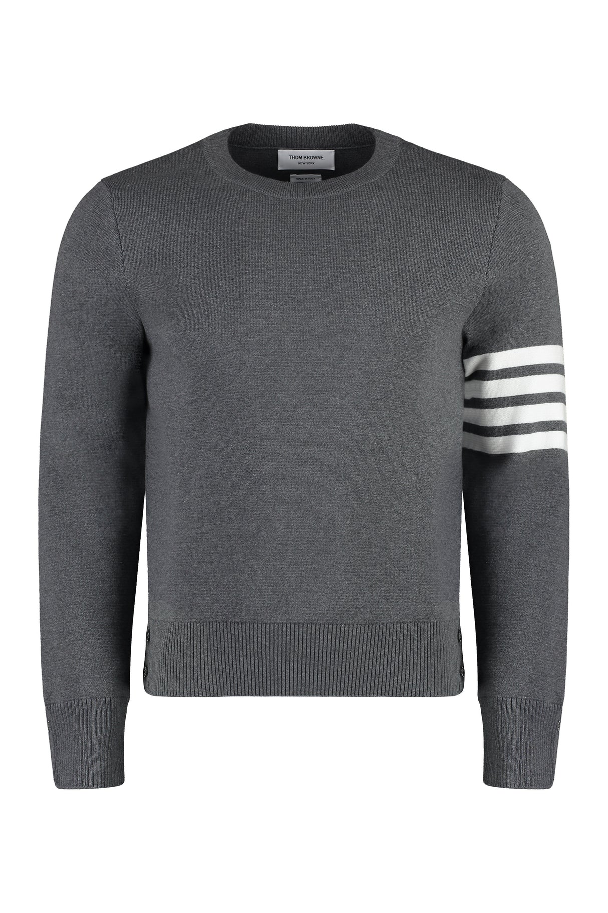 THOM BROWNE Milan Stitch Crew Neck Pullover for Men