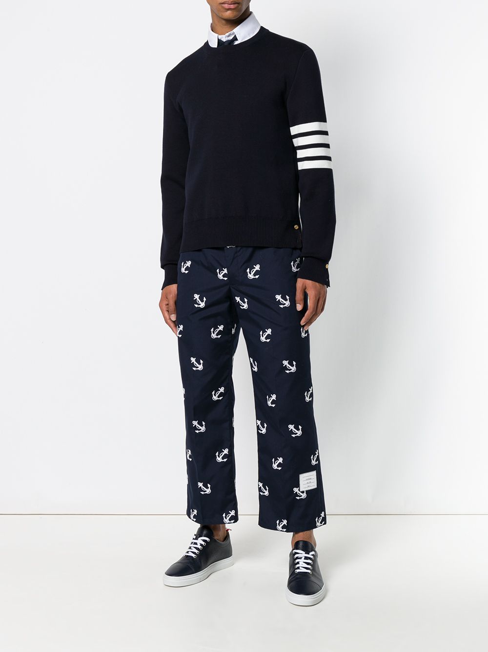 THOM BROWNE Men's 4-Bar Cotton Sweater