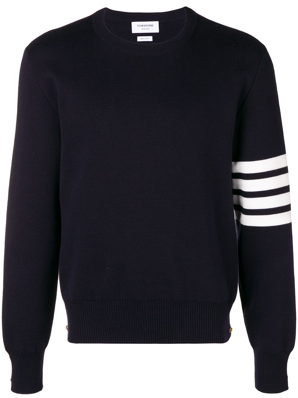 THOM BROWNE Classic 4-Bar Cotton Sweater