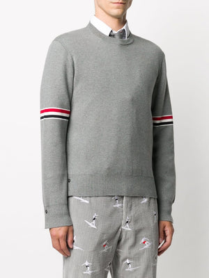 THOM BROWNE Grey 24SS Men's Fashion Sweater