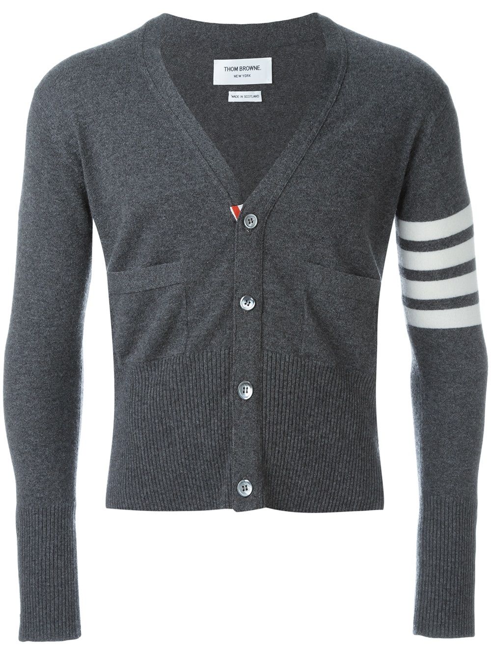 THOM BROWNE 4-Bar Cashmere Cardigan