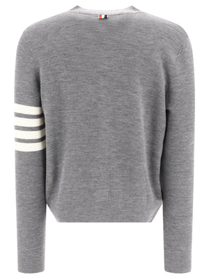 THOM BROWNE Grey Tunic Top for Men - 24SS Collection