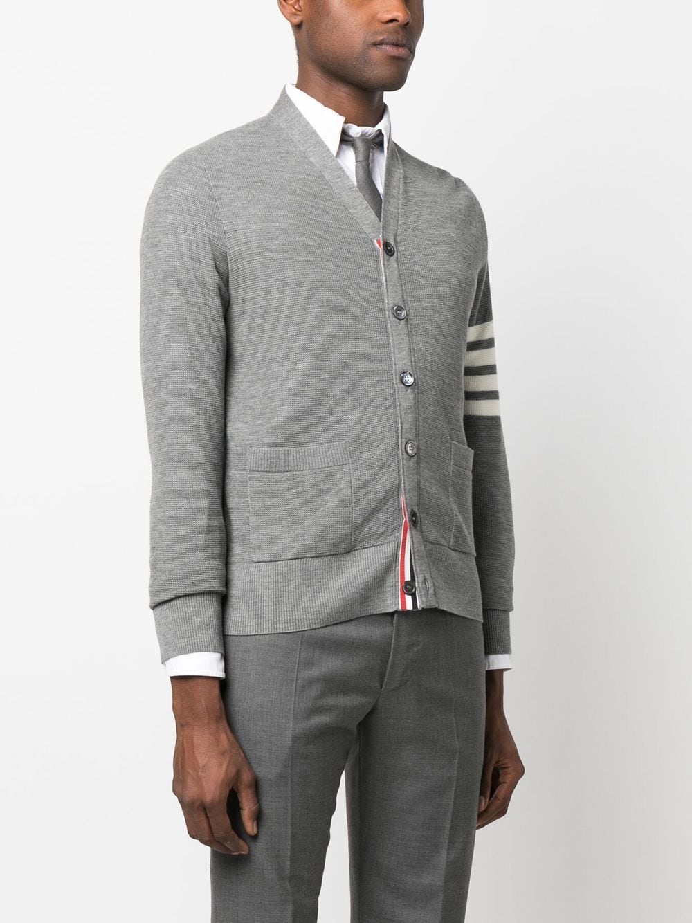 THOM BROWNE Grey Tunic Top for Men - 24SS Collection