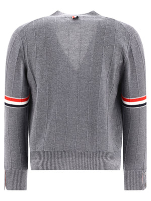 THOM BROWNE Men's 24SS Grey Tunic Cardigan