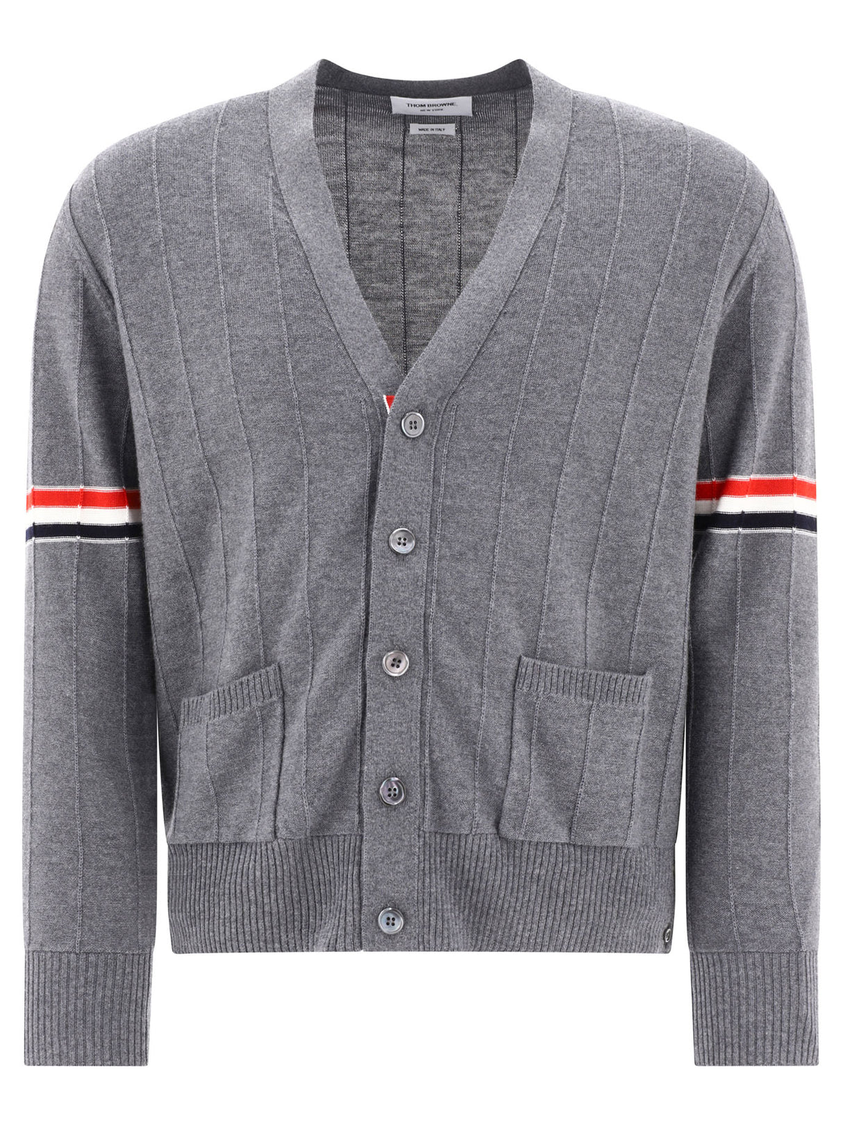 THOM BROWNE Men's 24SS Grey Tunic Cardigan