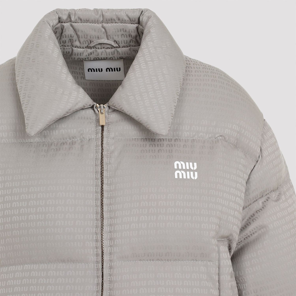 MIU MIU Chic Mini Grey Down Jacket