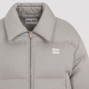 MIU MIU Chic Mini Grey Down Jacket