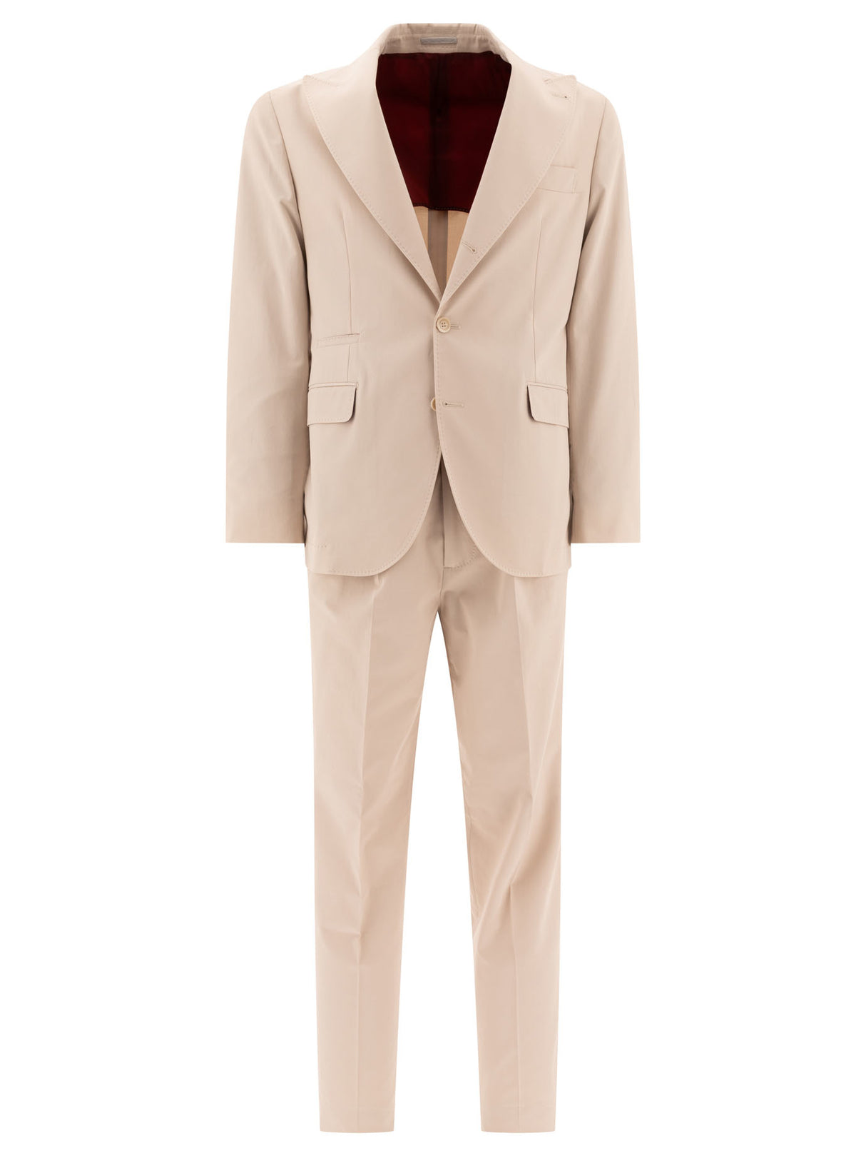 BRUNELLO CUCINELLI Men's Cotton Gabardine Single-Breasted Suit