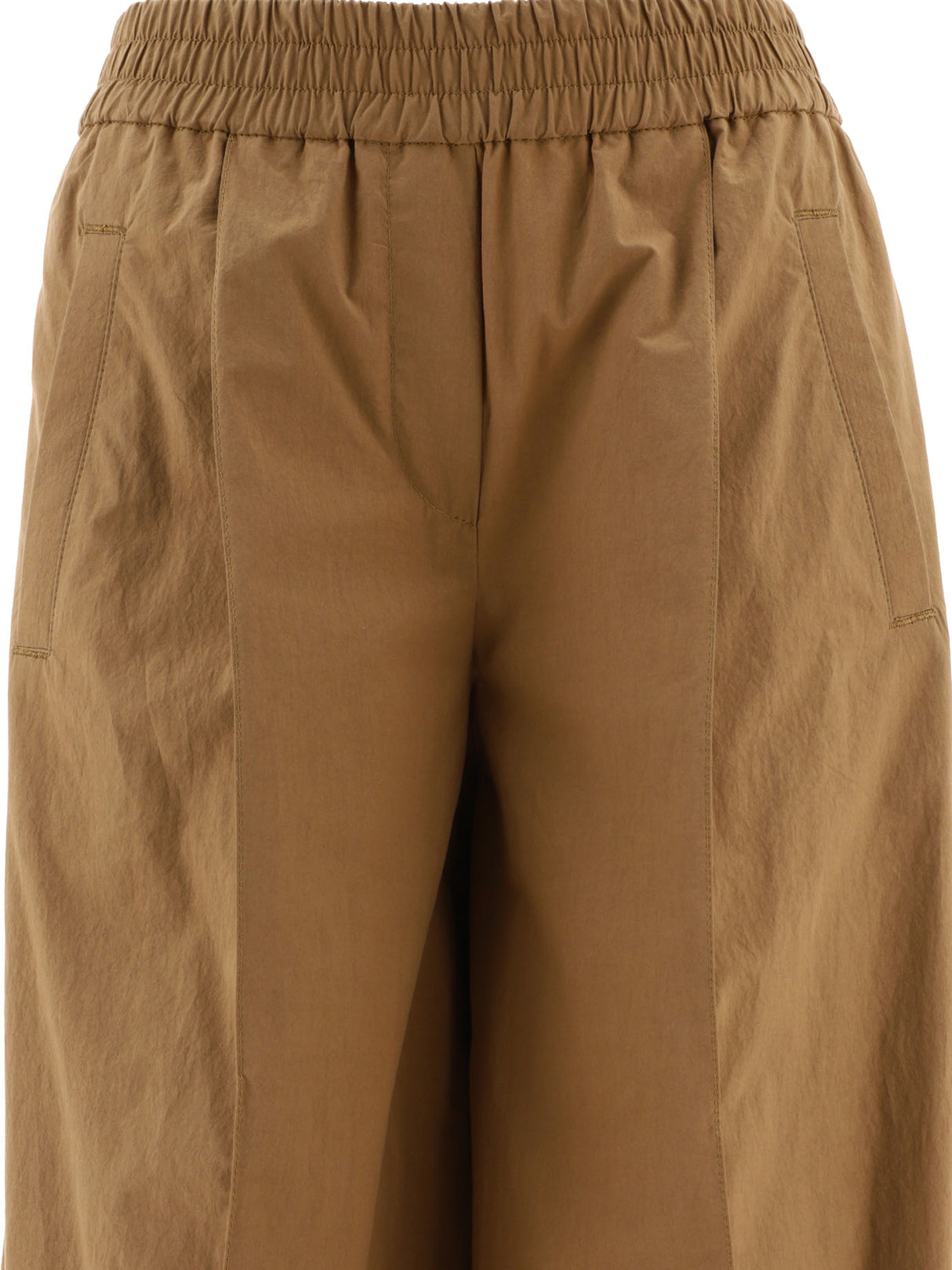 BRUNELLO CUCINELLI 24SS Women's Brown Straight Pants