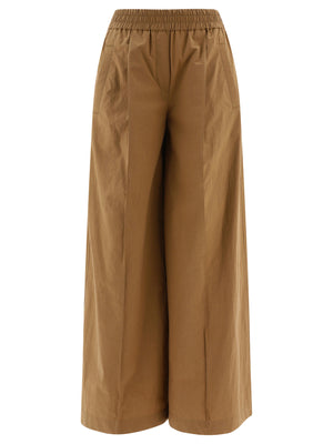 BRUNELLO CUCINELLI 24SS Women's Brown Straight Pants