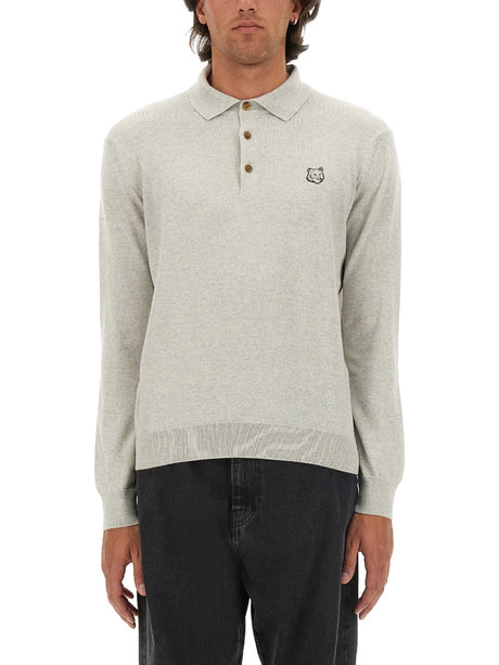 MAISON KITSUNÉ Fox Head Polo Shirt - Classic Men's Fit (L)