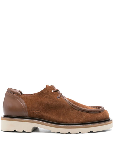 MAISON KITSUNÉ Suede Leather Derbies for Men