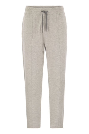 BRUNELLO CUCINELLI Soft Cotton Fleece Trousers for Men - FW24