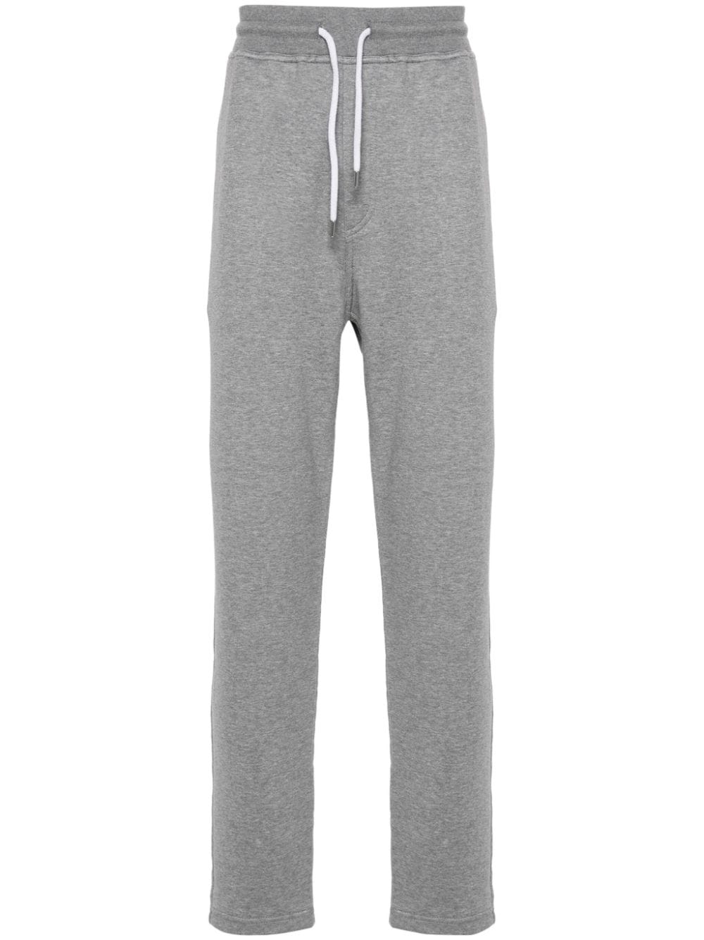 BRUNELLO CUCINELLI Cotton Blend Sweatpants with Elasticated Drawstring Waist - Grey