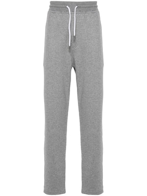 BRUNELLO CUCINELLI Cotton Blend Sweatpants with Elasticated Drawstring Waist - Grey