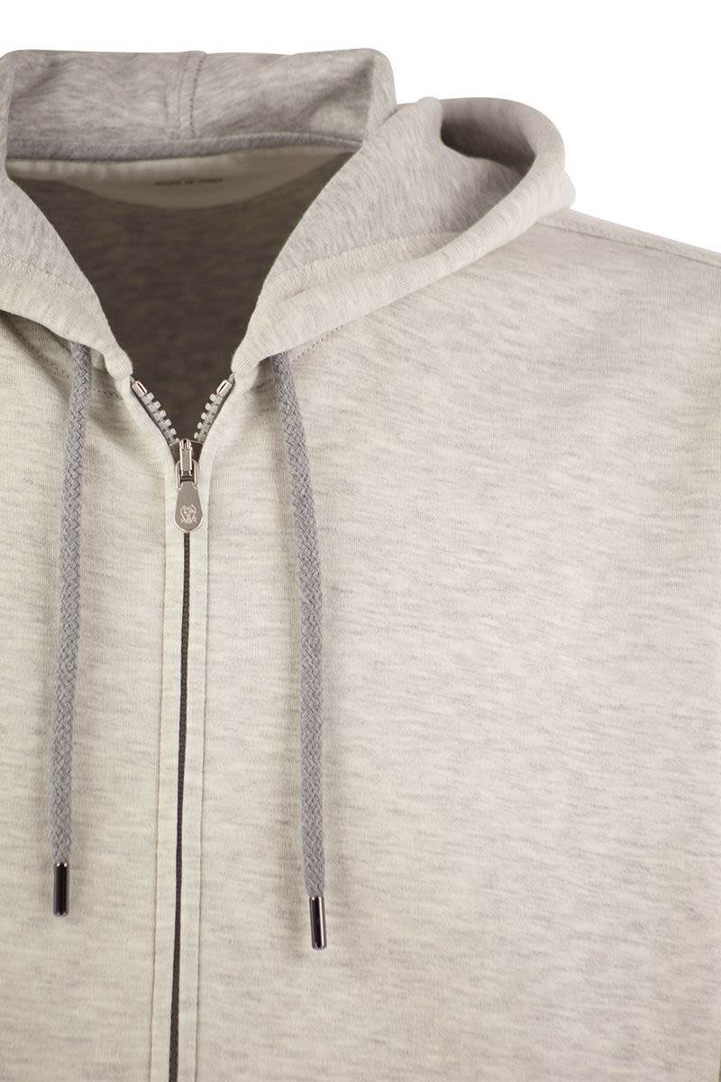 BRUNELLO CUCINELLI Luxury Cotton-Cashmere Blend Zip Hoodie