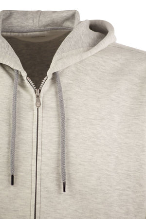 BRUNELLO CUCINELLI Luxury Cotton-Cashmere Blend Zip Hoodie