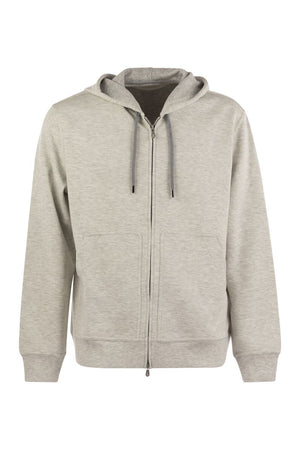 BRUNELLO CUCINELLI Luxury Cotton-Cashmere Blend Zip Hoodie