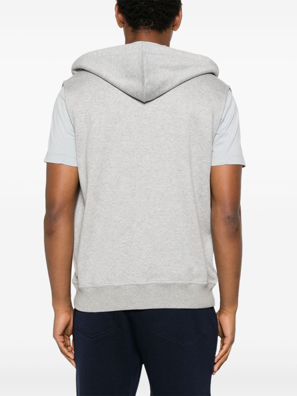 BRUNELLO CUCINELLI HOODED T-Shirt VEST WITH HOOD