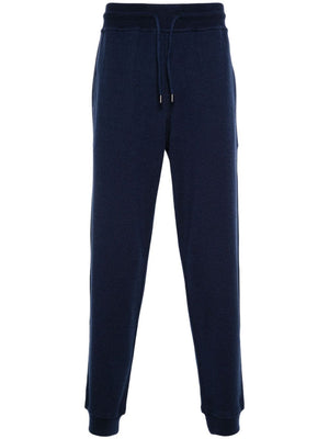 BRUNELLO CUCINELLI Luxury Cashmere Blend Drawstring Trousers in Navy