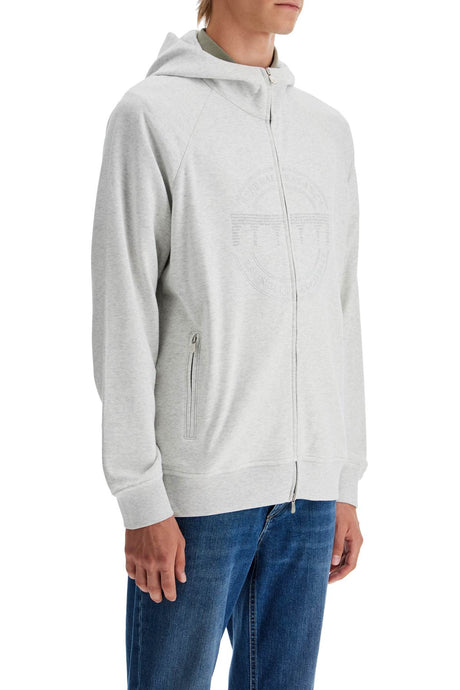 BRUNELLO CUCINELLI Men's Techno Cotton Full Zip Hoodie - Size L