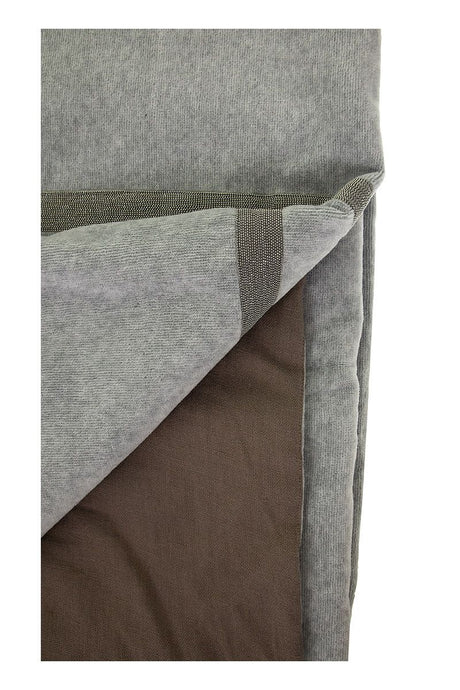 BRUNELLO CUCINELLI Luxurious Cotton Beach Towel - Grey
