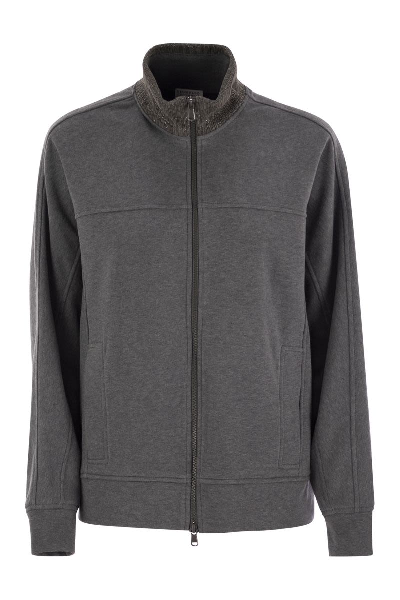 BRUNELLO CUCINELLI Elegant Zippered Cotton Sweatshirt