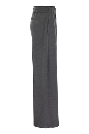 BRUNELLO CUCINELLI Elegant Comfort Loose Fit Cotton Trousers