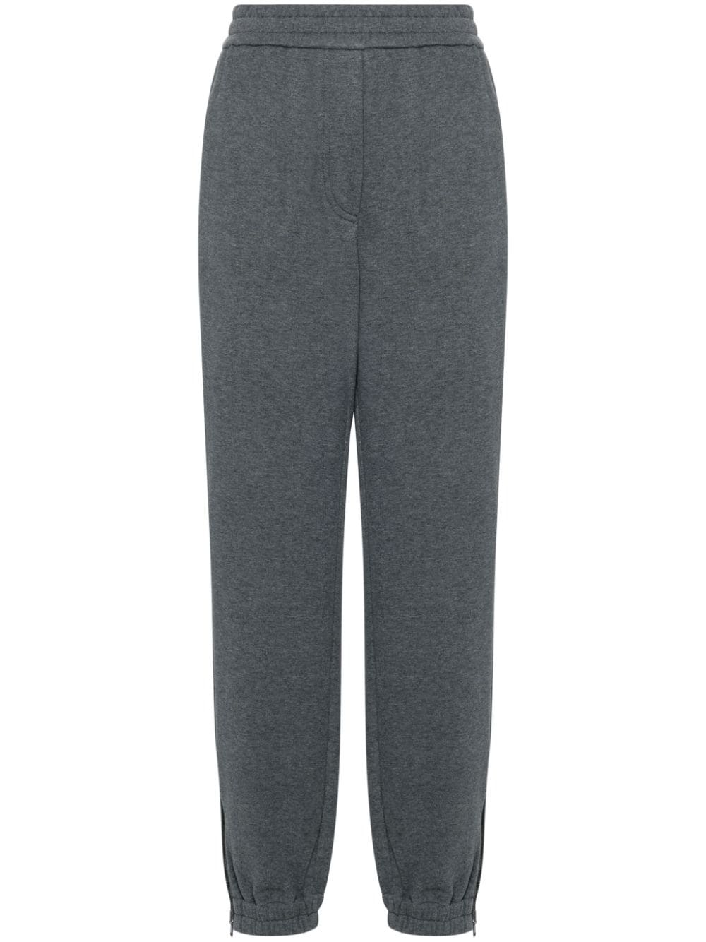 BRUNELLO CUCINELLI Elegant Tapered Cotton Sweatpants with Textured Mélange