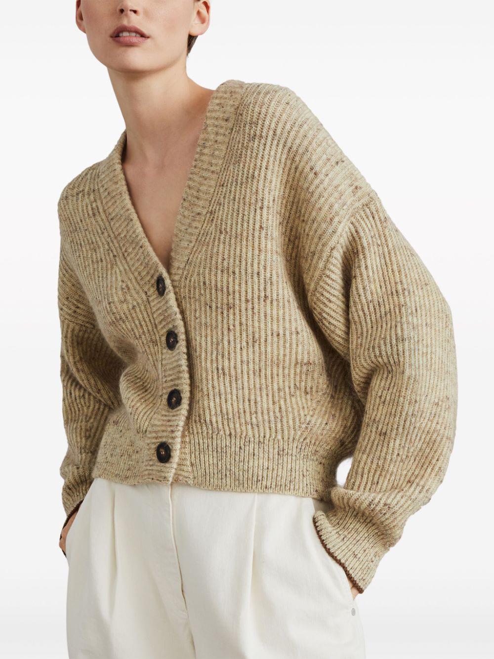 Áo Cardigan Hiệu Ứng Melange Dành Cho Nữ - FW24