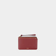 ISABEL MARANT Burgundy Mini Pouch Handbag