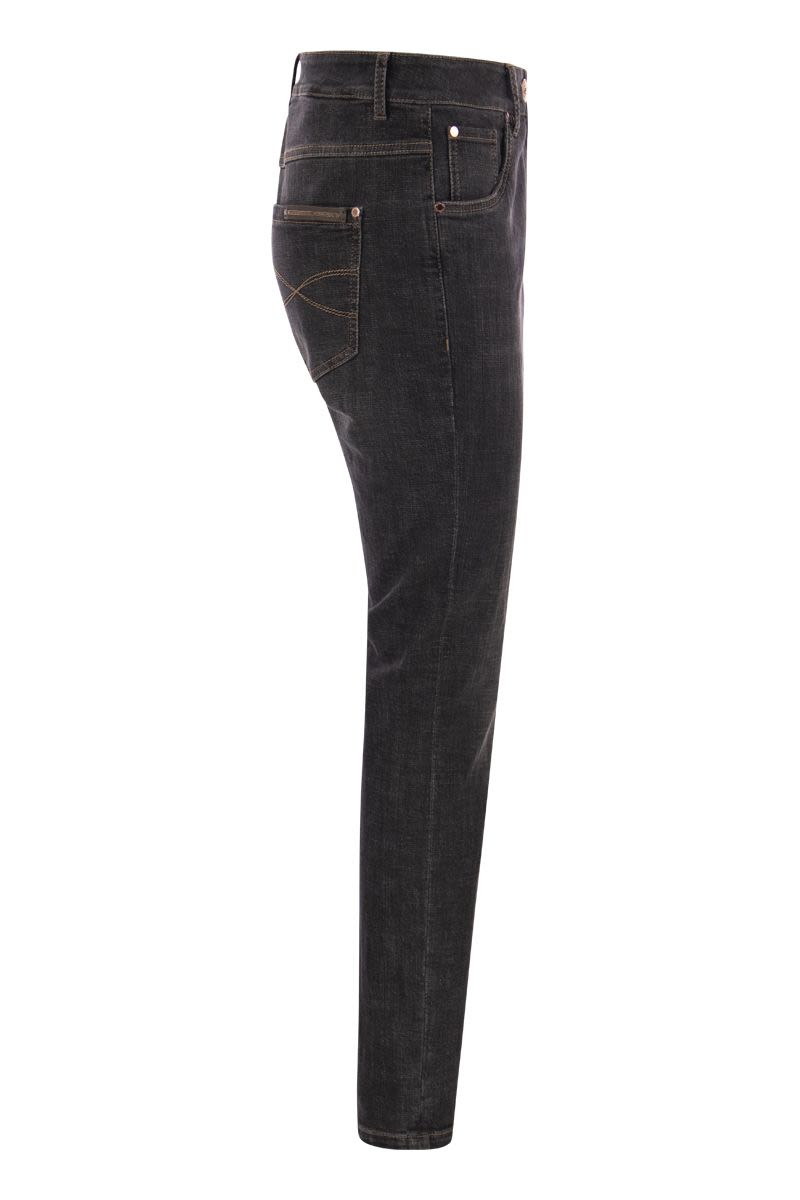 Quần Jeans Skinny Đen Tôn Dáng