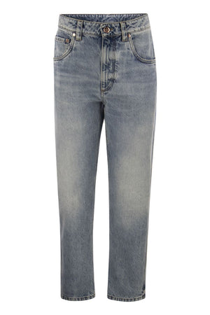 BRUNELLO CUCINELLI Contemporary and Versatile Straight Denim Trousers for Women - SS23