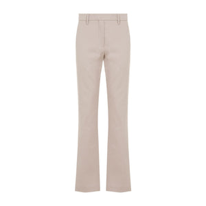 BRUNELLO CUCINELLI Beige Cotton Pants for Women - FW24