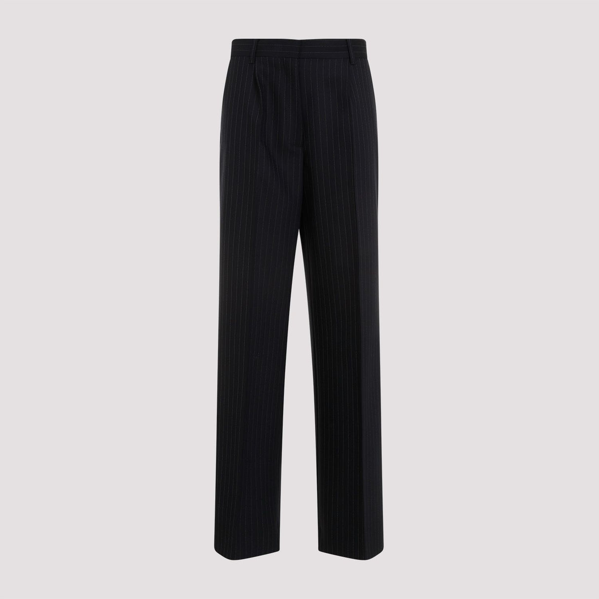 MIU MIU Luxurious Blue Virgin Wool Blend Trousers