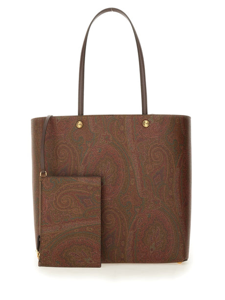 ETRO Paisley Patterned Shopping Handbag - Stylish Carryover Accessory for Men