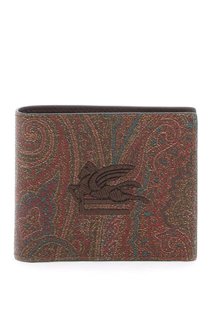 ETRO Paisley Bifold Wallet with Pegasus Logo