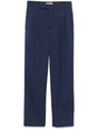 MARINE SERRE Moon Diamond Jacquard Trousers - Mid Rise