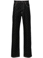 MARINE SERRE Moon-Print Straight Leg Jeans for Men