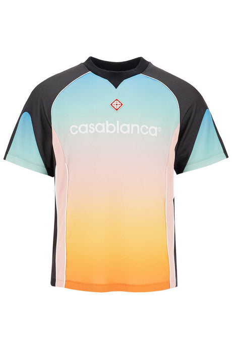 CASABLANCA Gradient Mesh Football T-Shirt - Regular Fit (L)